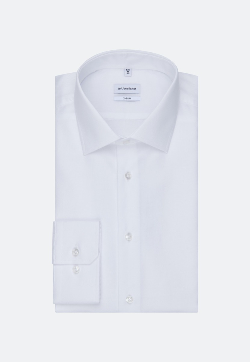 Men Business Shirt - White - Seidensticker GOOFASH