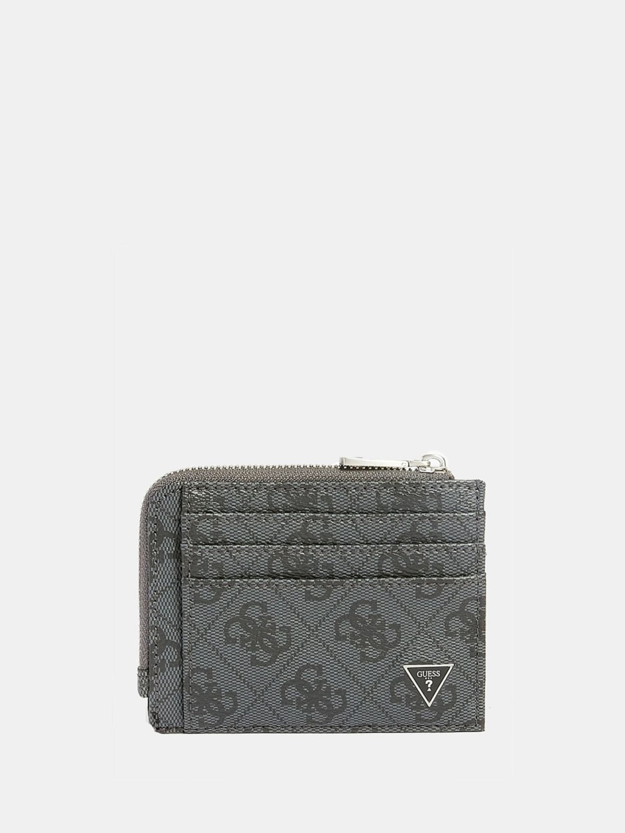 Men Card Holder Black from Guess GOOFASH