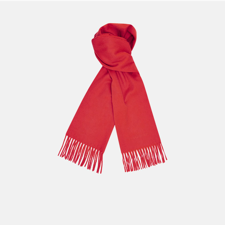 Men Red Scarf - Turnbull And Asser GOOFASH