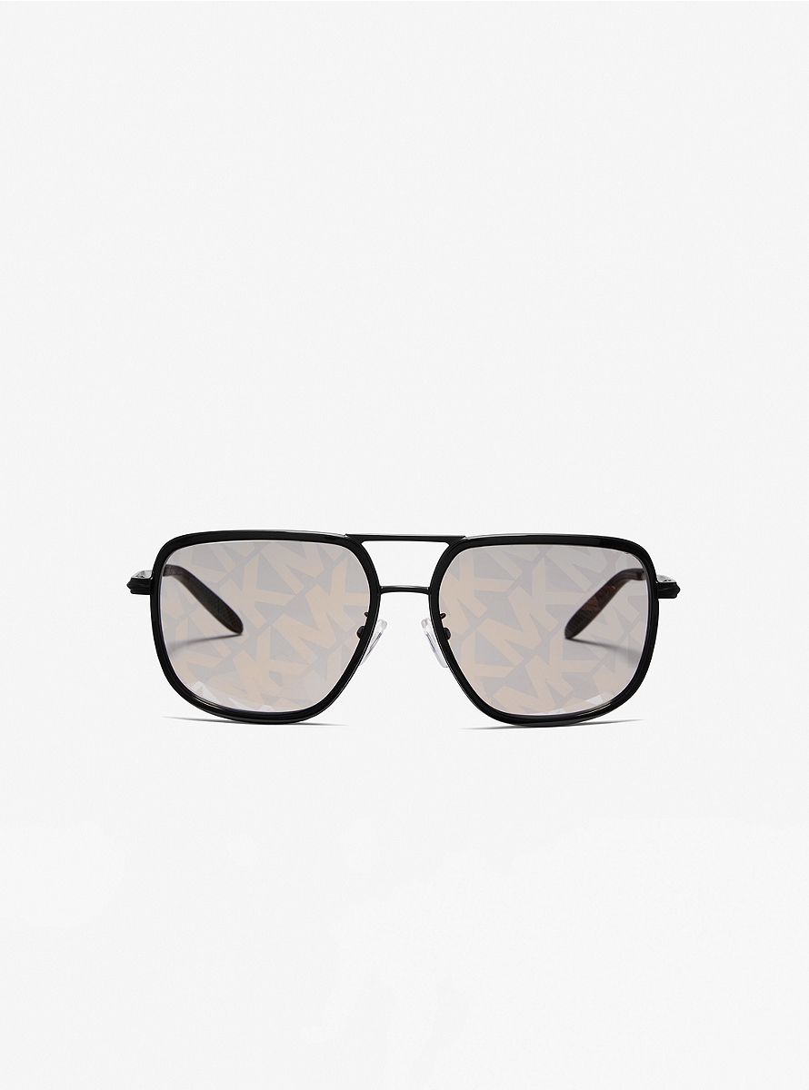 Men Silver Sunglasses by Michael Kors GOOFASH