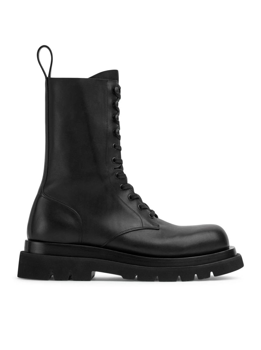 Men's Boots in Black Bottega Veneta Suitnegozi GOOFASH