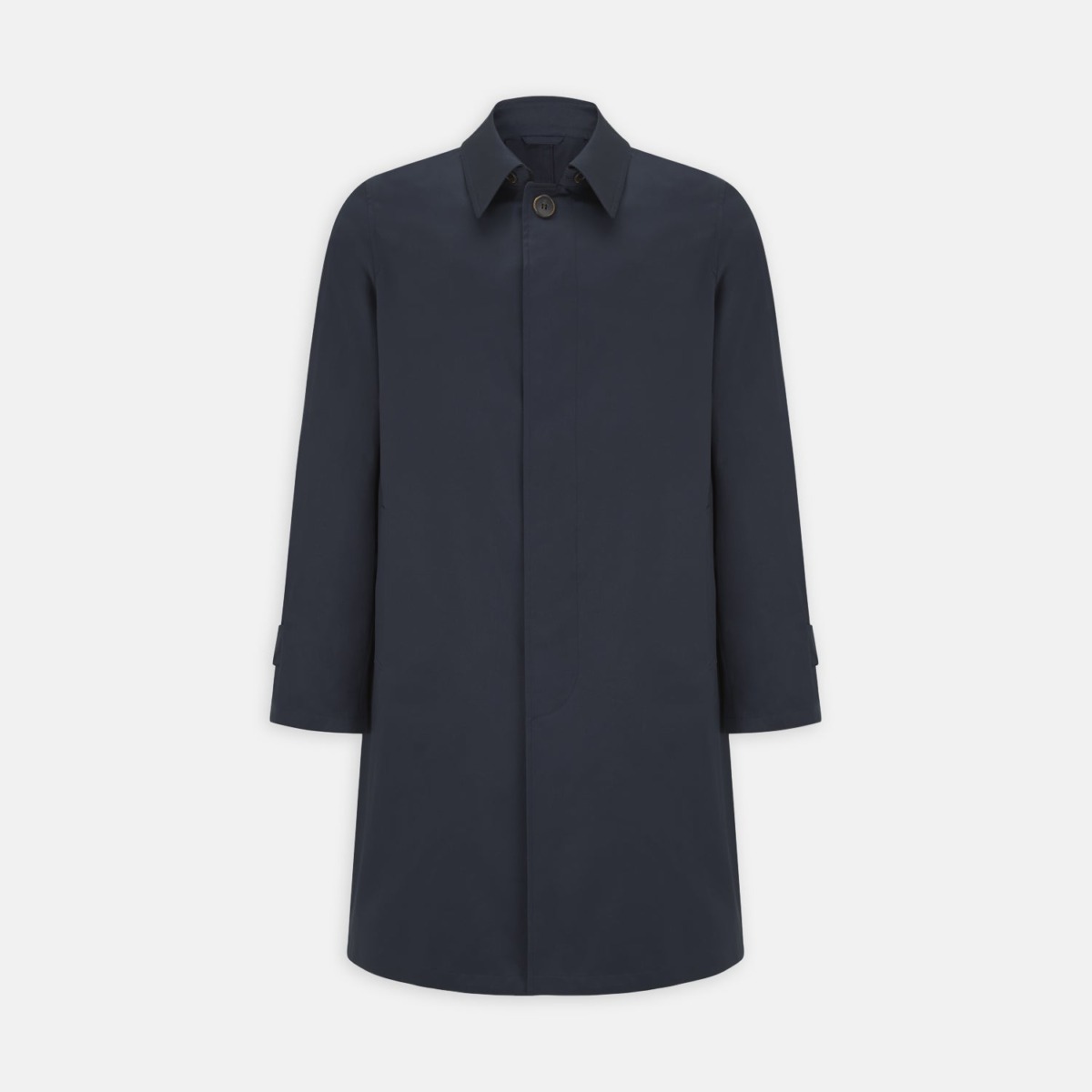 Mens Coat in Blue Turnbull And Asser GOOFASH