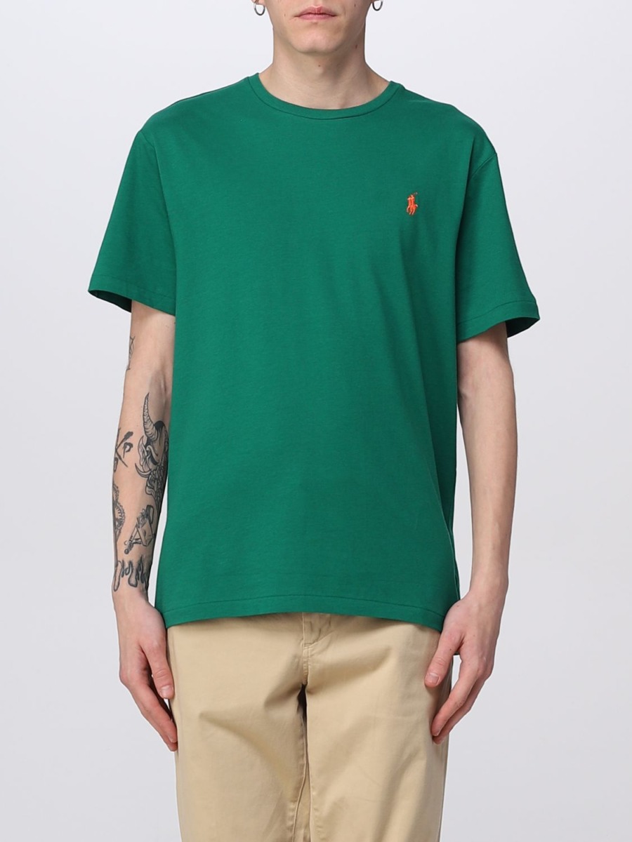 Men's Green T-Shirt Giglio - Ralph Lauren GOOFASH