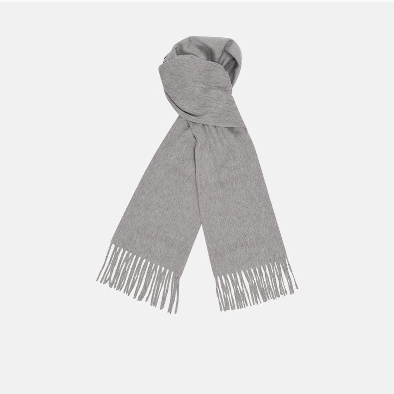 Mens Grey Scarf from Turnbull And Asser GOOFASH