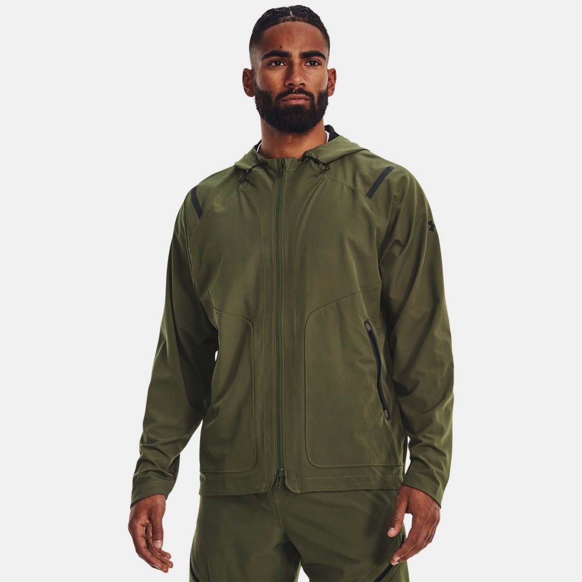 Mens Jacket in Green at Under Armour GOOFASH