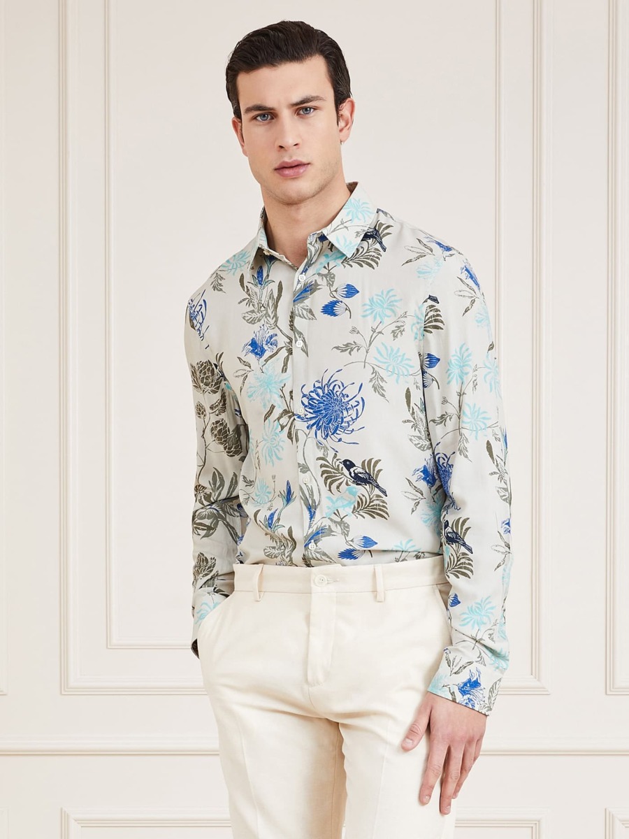Mens Multicolor Shirt from Guess GOOFASH