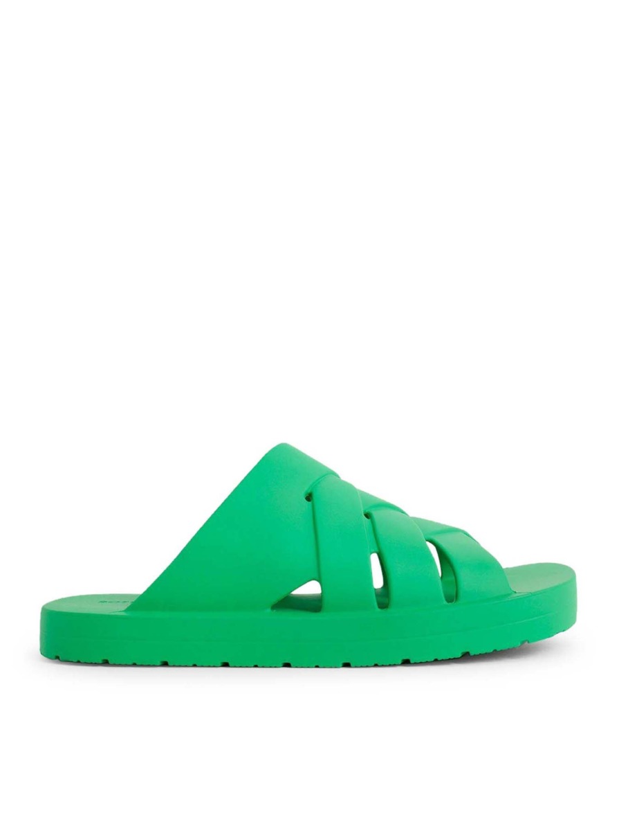 Men's Sandals Green Bottega Veneta Suitnegozi GOOFASH