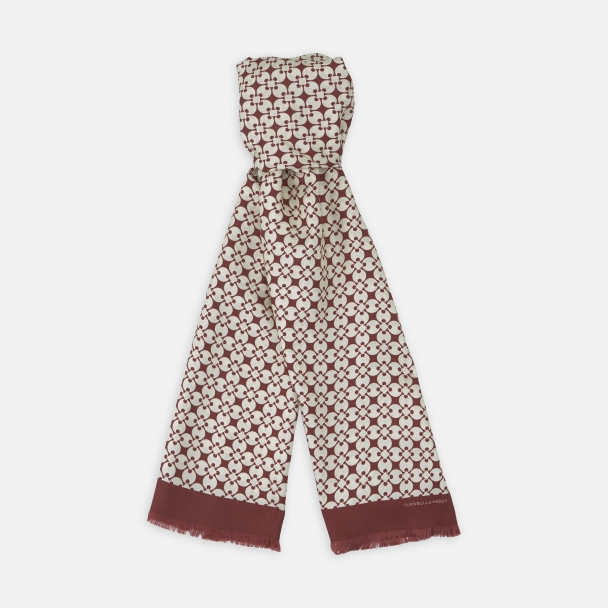 Mens Scarf in Red - Turnbull And Asser GOOFASH
