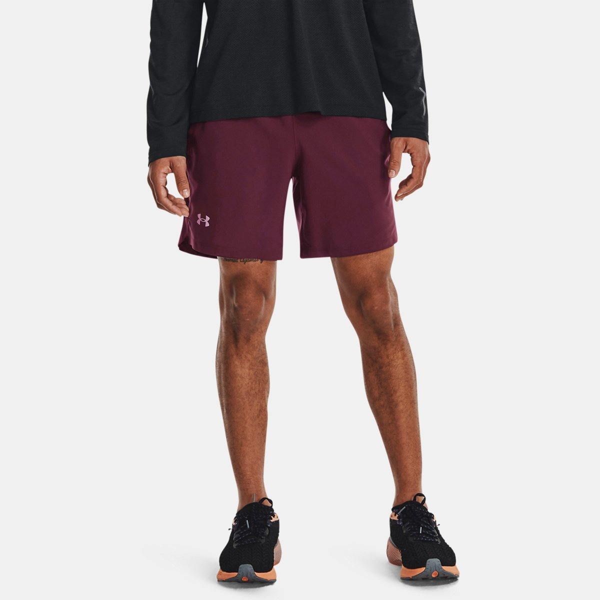 Men's Shorts in Burgundy by Under Armour GOOFASH