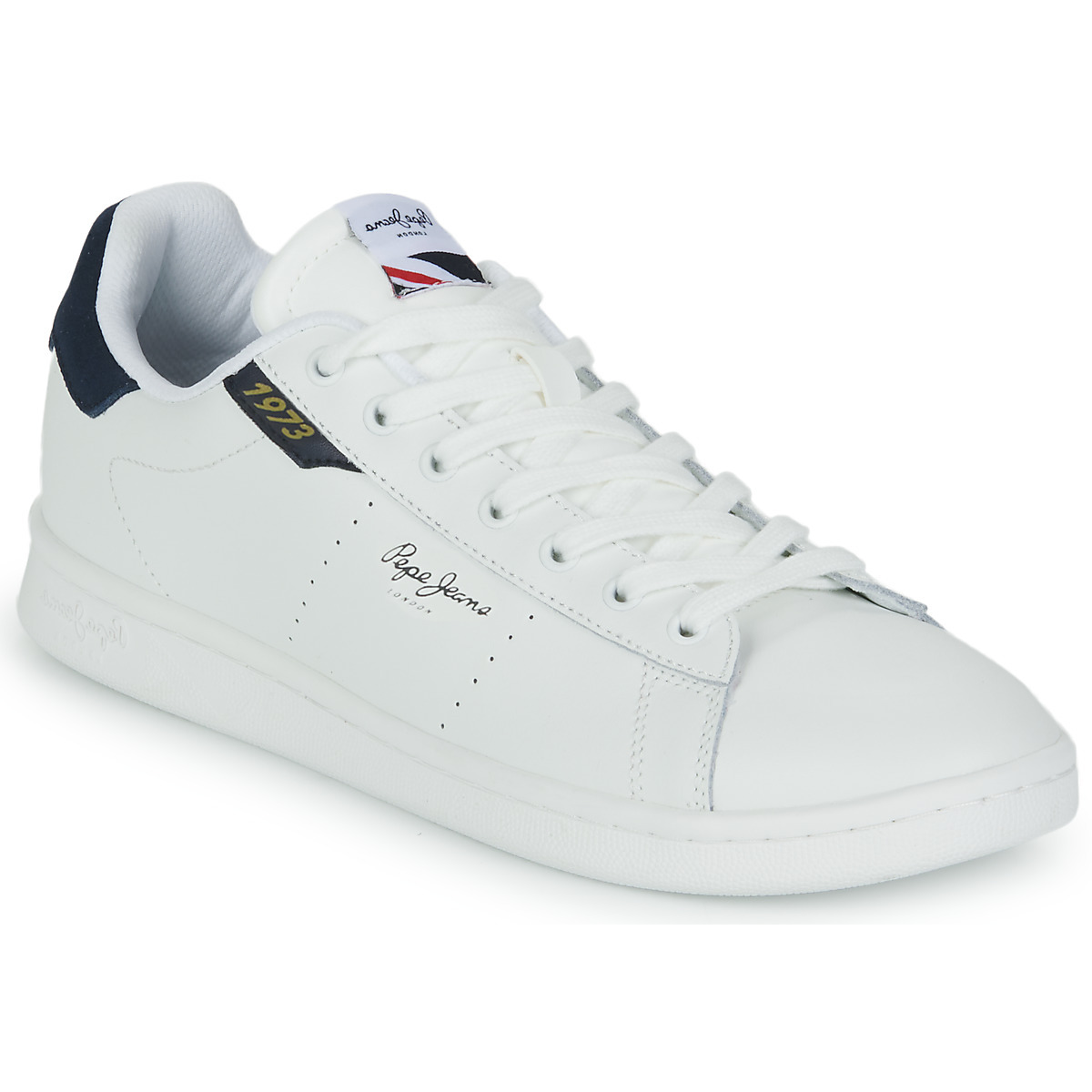Men's Sneakers White Spartoo - Pepe Jeans GOOFASH