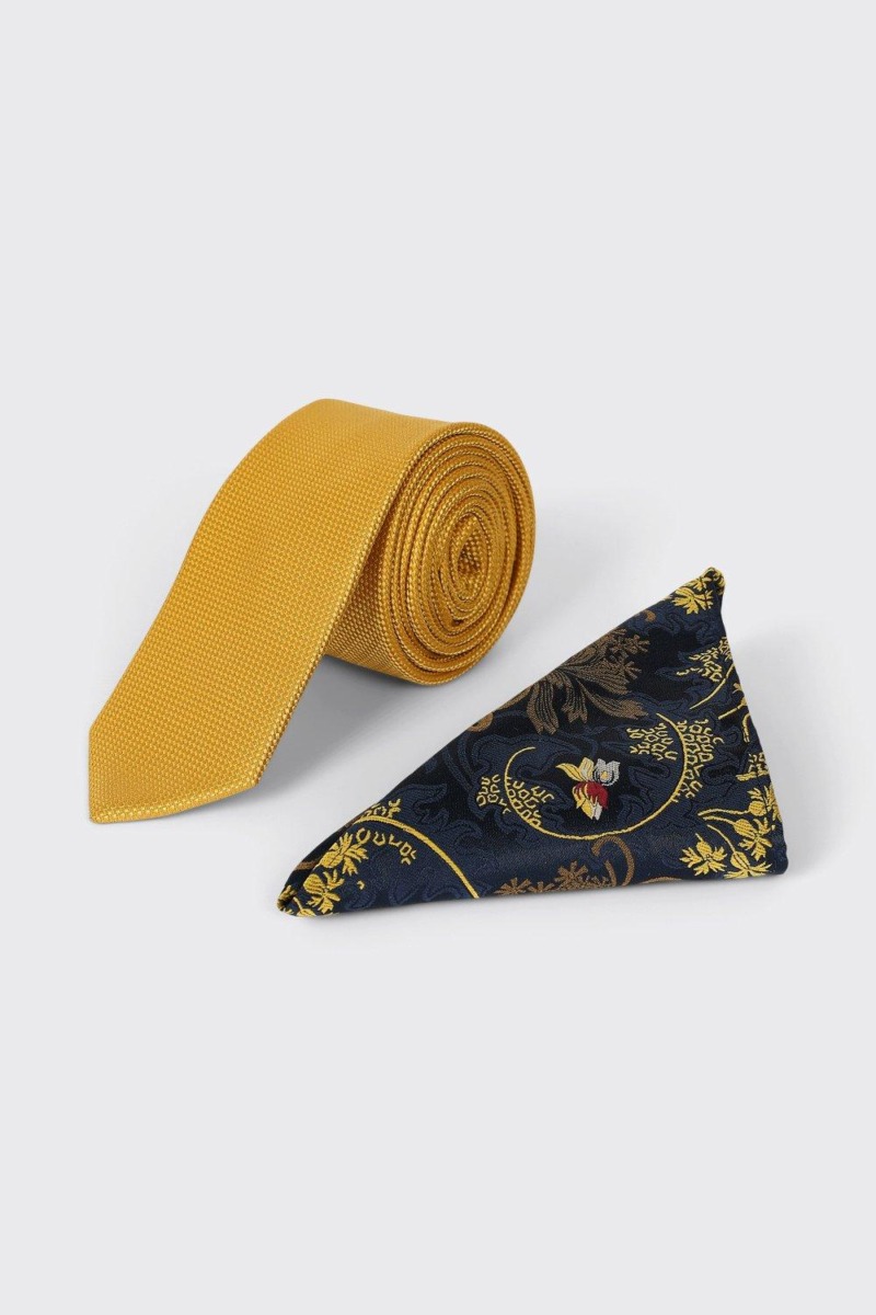 Men's Yellow Tie Burton GOOFASH