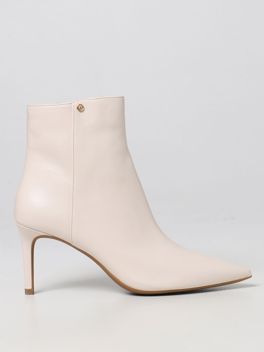 Michael Kors Woman Ankle Boots Cream - Giglio GOOFASH