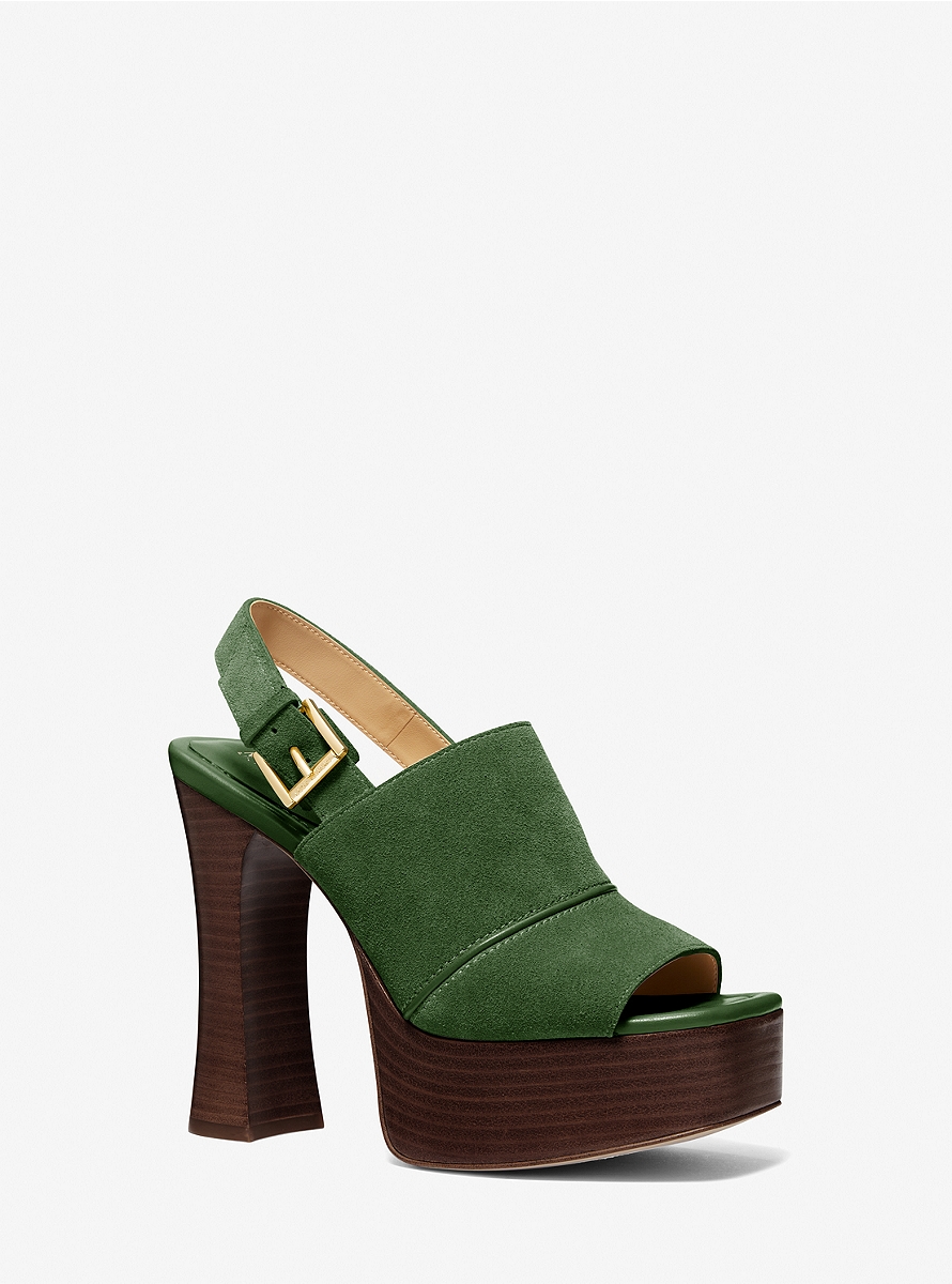 Michael Kors - Women's Platform Sandals Green GOOFASH