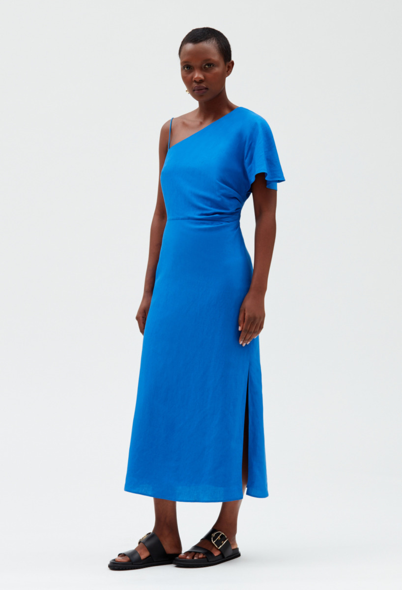 Midi Dress Blue for Woman by Claudie Pierlot GOOFASH