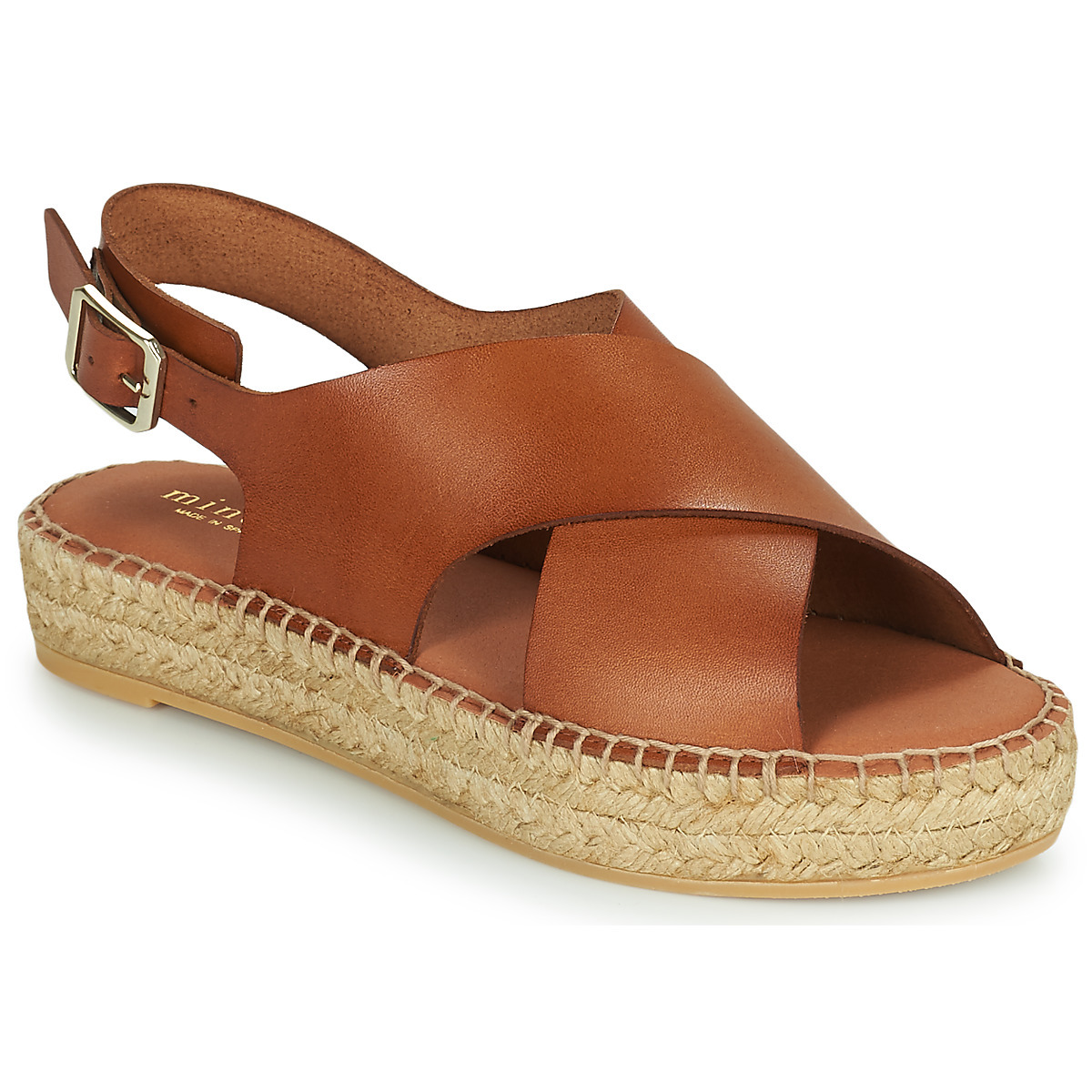 Minelli Sandals in Brown Spartoo Woman GOOFASH