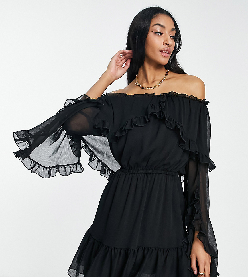 Mini Dress in Black Topshop - Asos GOOFASH