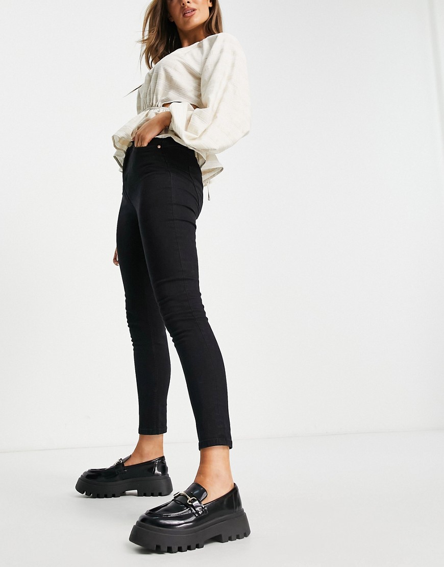 Miss Selfridge Women's Skinny Jeans in Black by Asos GOOFASH