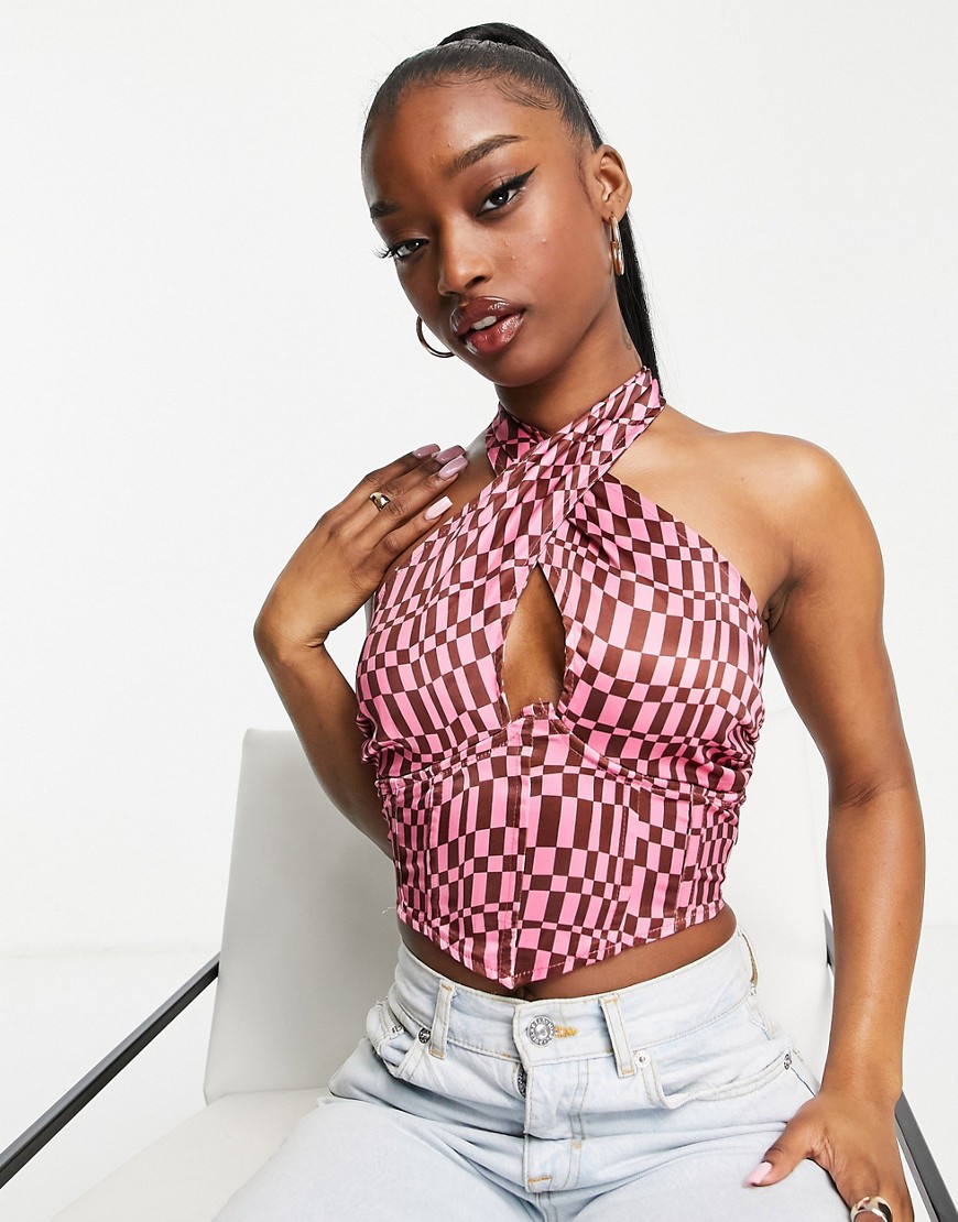 Missguided - Lady Pink Corset Top from Asos GOOFASH