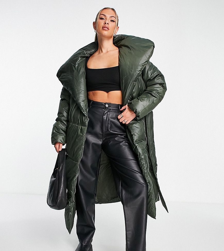 Missguided - Women Coat Green from Asos GOOFASH
