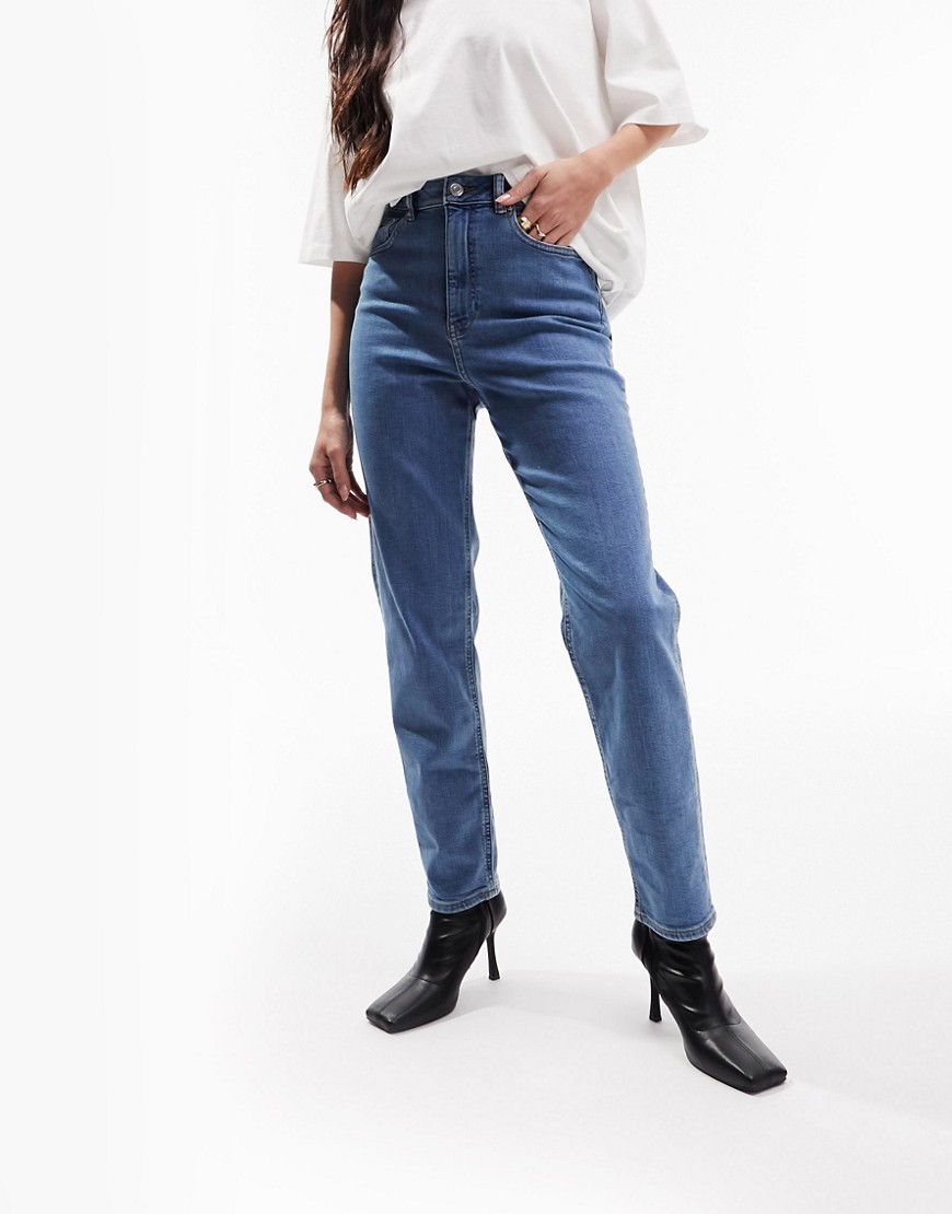 Mom Jeans Blue for Woman by Asos GOOFASH