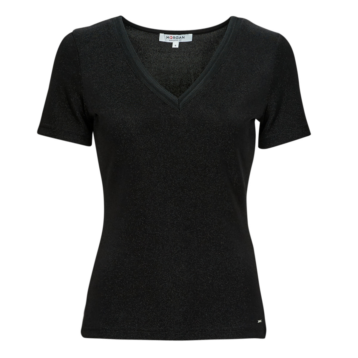 Morgan - Woman T-Shirt in Black at Spartoo GOOFASH