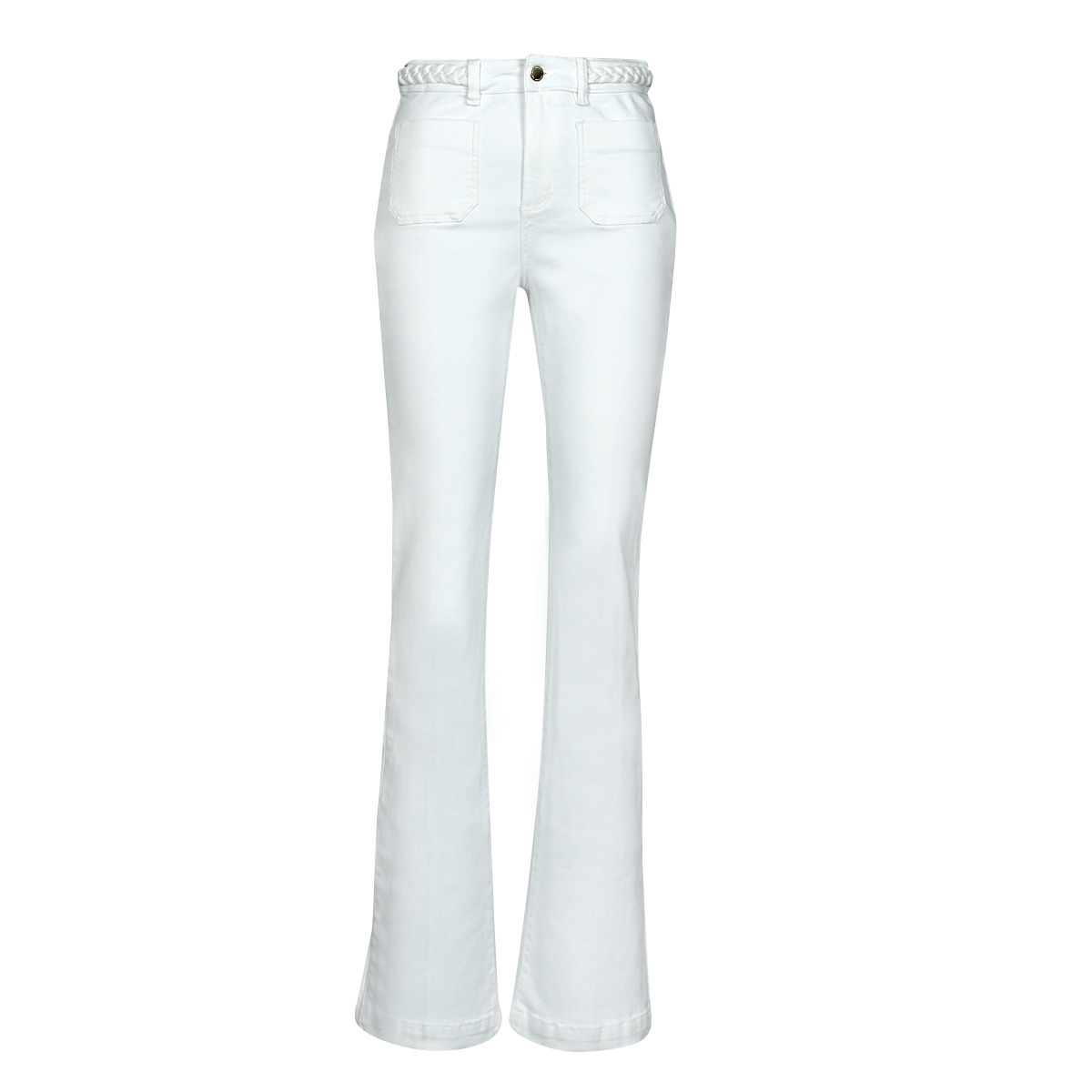 Morgan - Women Trousers in White - Spartoo GOOFASH