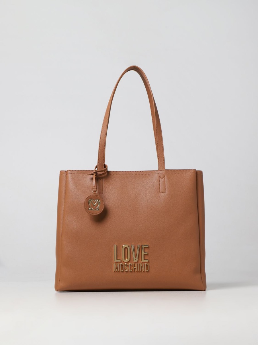 Moschino Camel Tote Bag for Women from Giglio GOOFASH