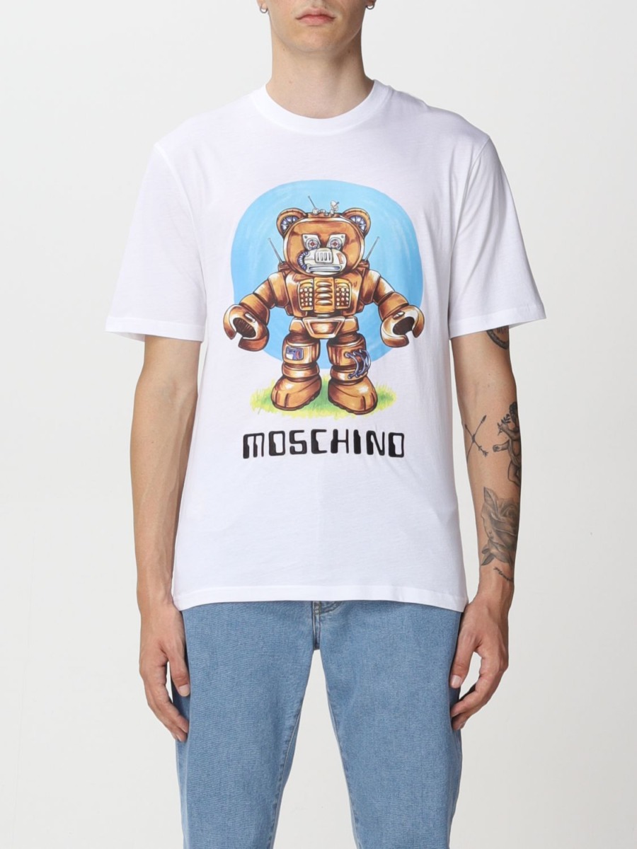 Moschino - Men T-Shirt in White - Giglio GOOFASH