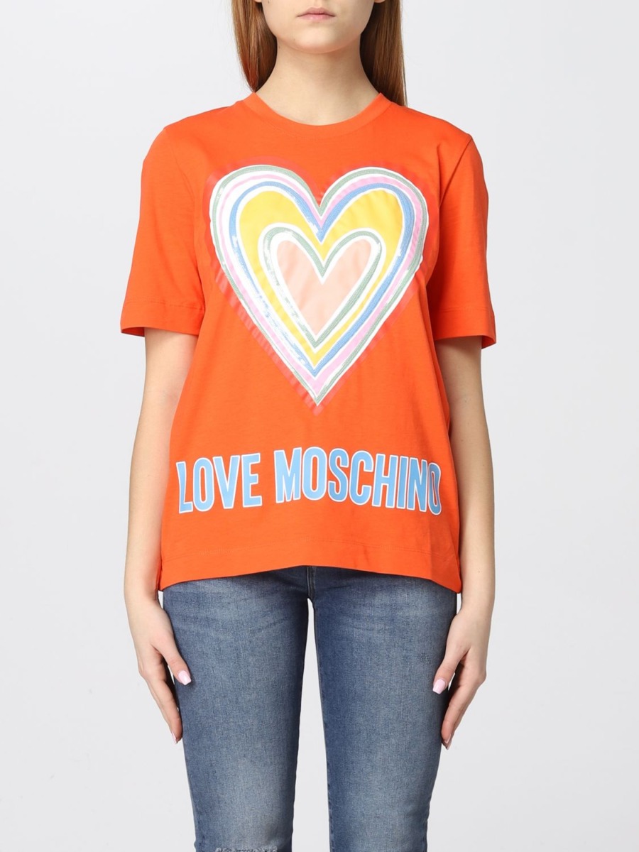 Moschino T-Shirt Orange - Giglio GOOFASH