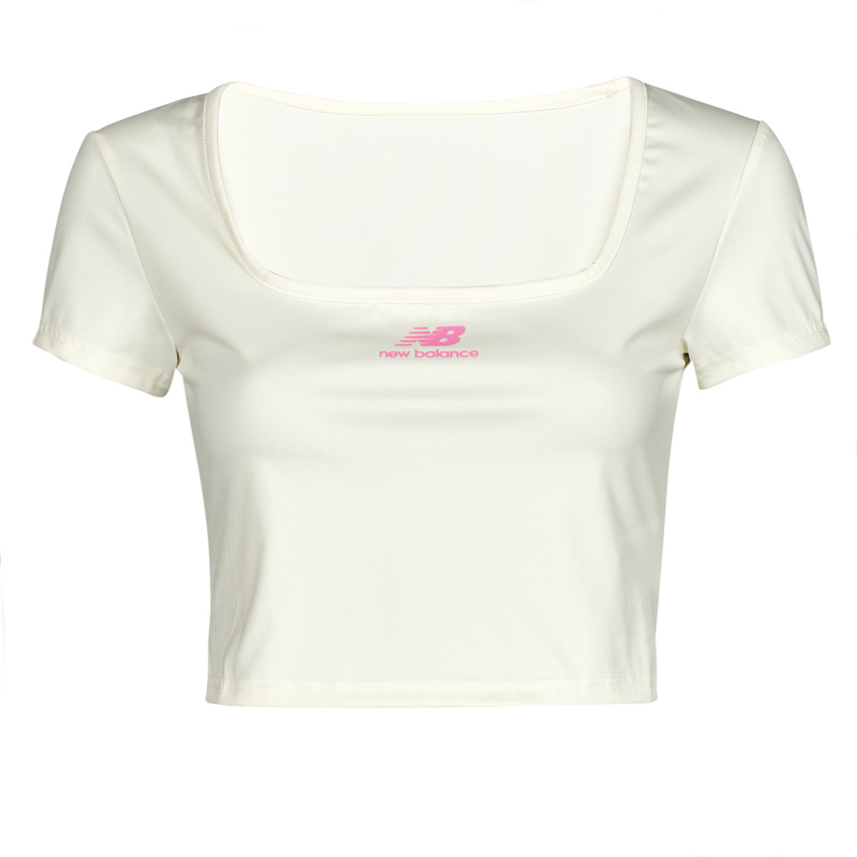 New Balance - T-Shirt in White for Women by Spartoo GOOFASH