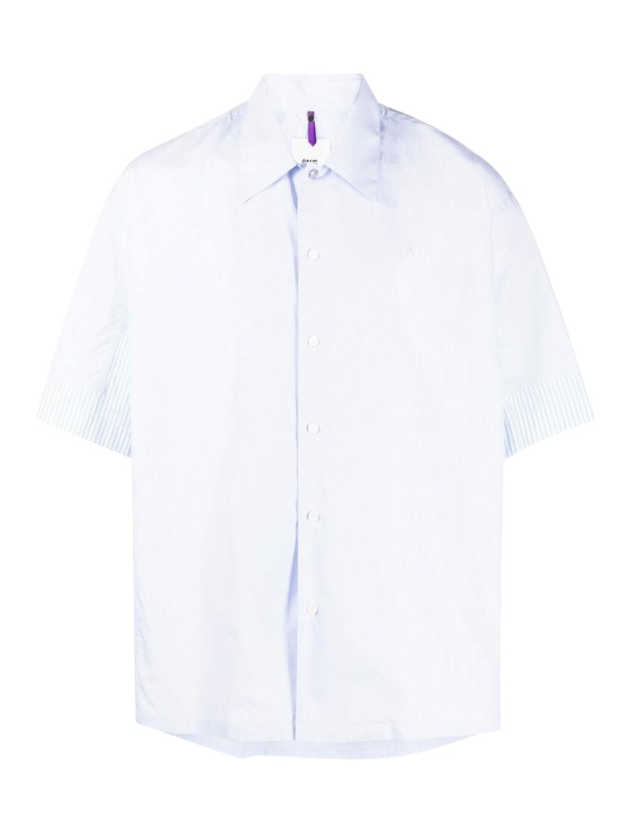 Oamc - Men's Short Sleeve Shirt Blue at Suitnegozi GOOFASH