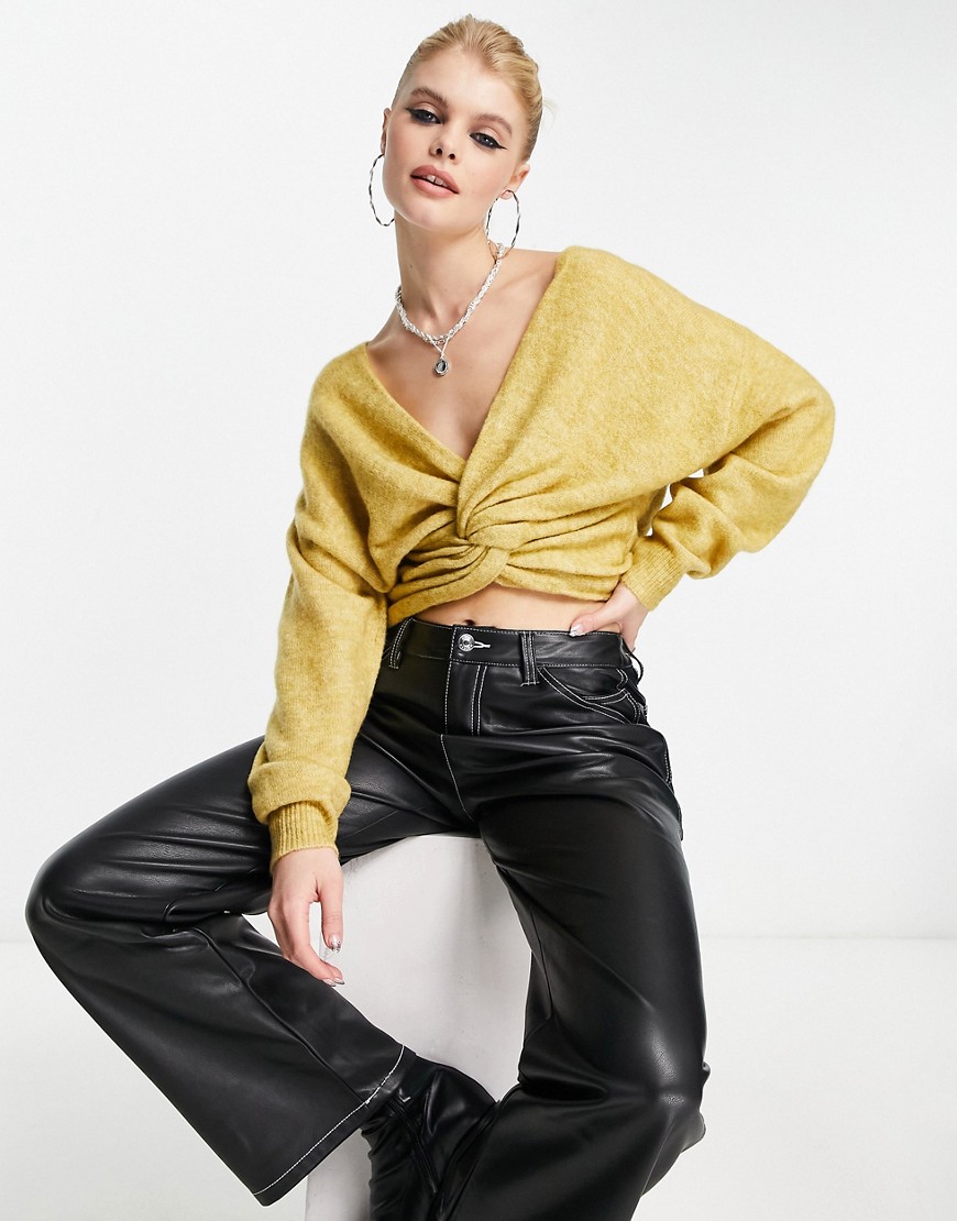 Object Lady Sweater Yellow from Asos GOOFASH