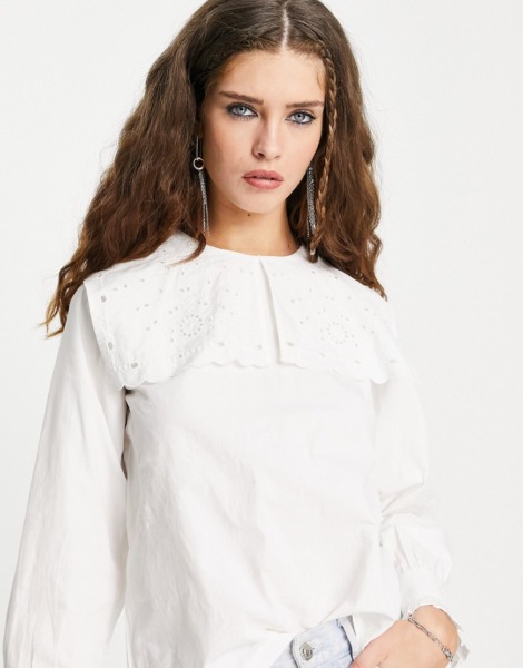 Only Blouse White for Woman by Asos GOOFASH