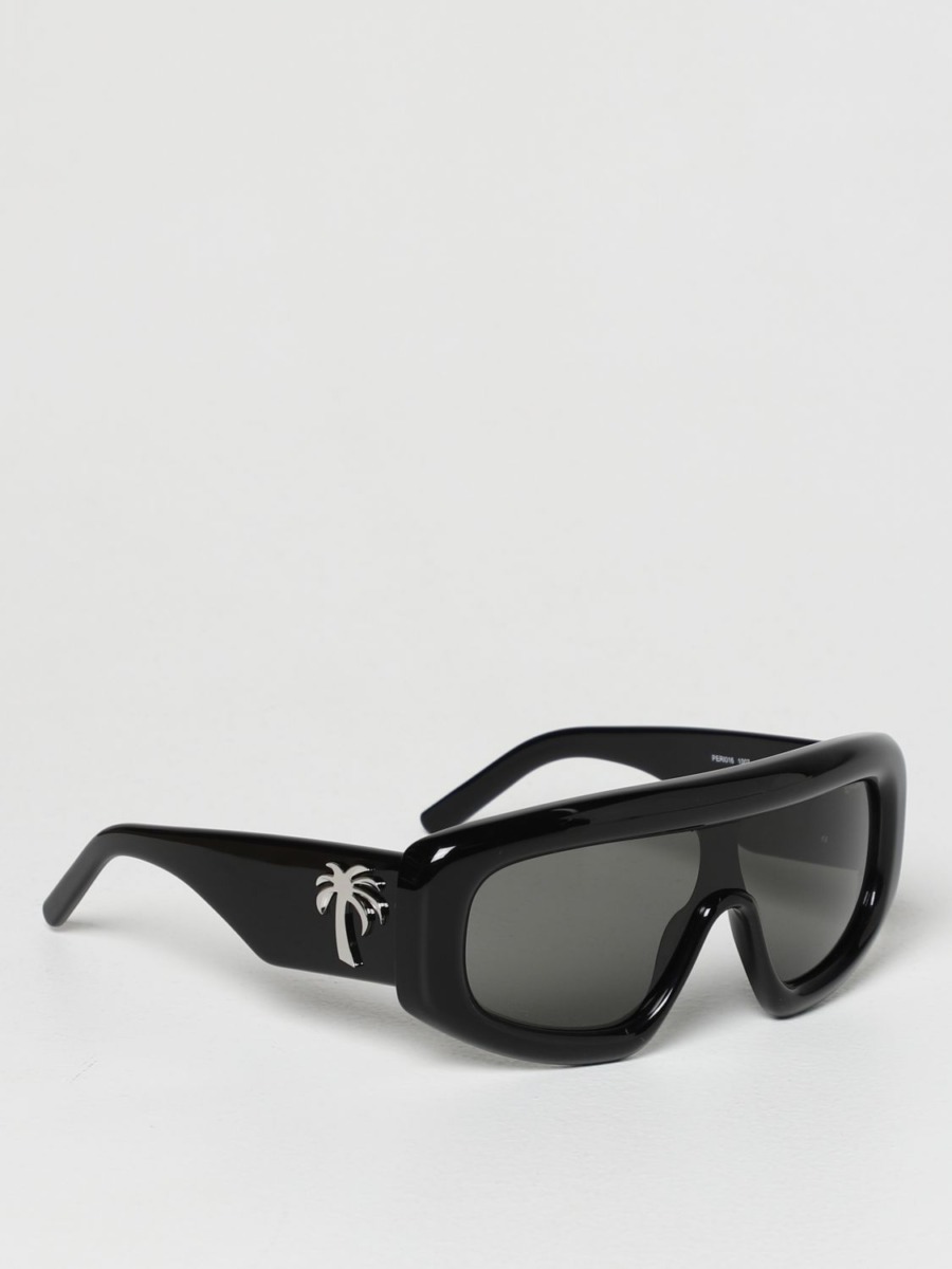 Palm Angels Gents Black Sunglasses by Giglio GOOFASH