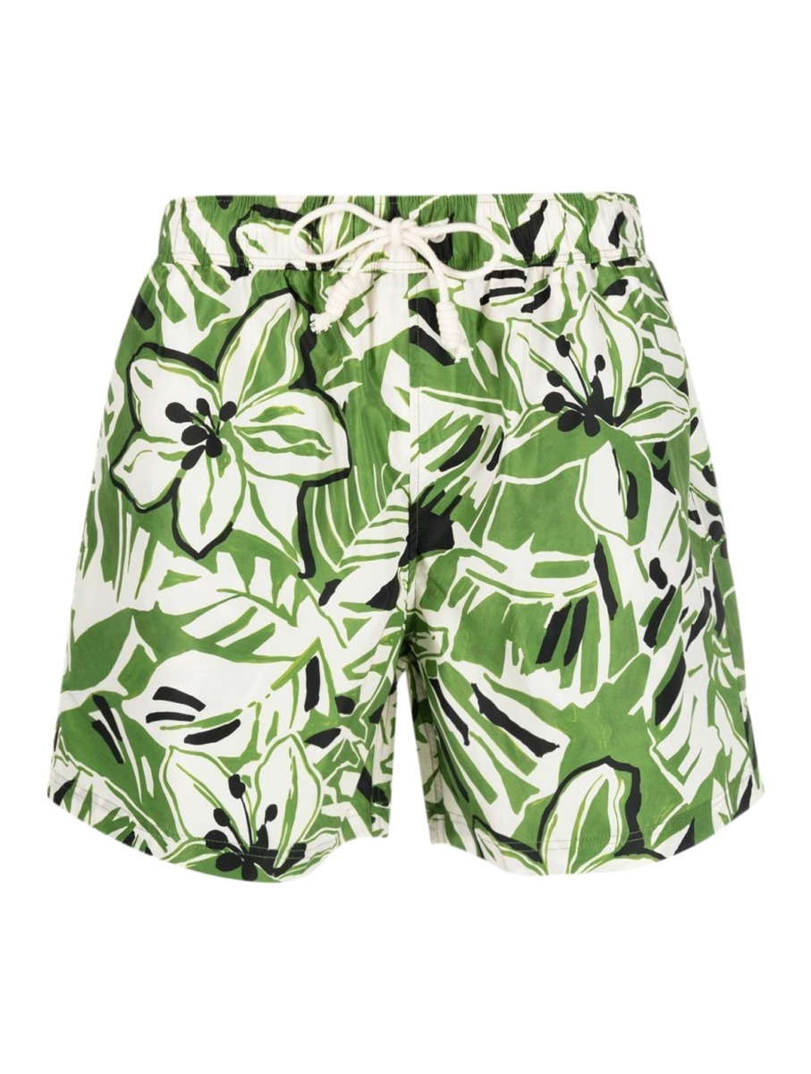 Palm Angels - Gents Green Shorts at Suitnegozi GOOFASH