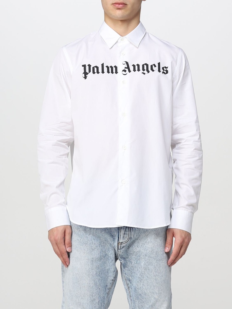 Palm Angels - Shirt White - Giglio GOOFASH