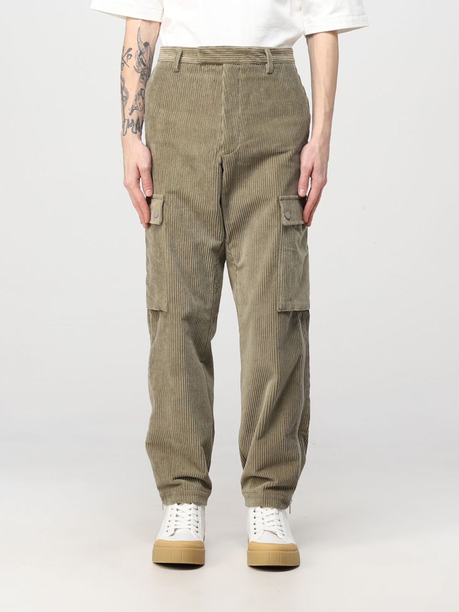 Paura Mens Grey Trousers at Giglio GOOFASH