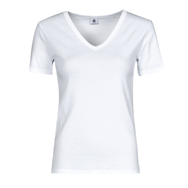 Petit Bateau - Woman White T-Shirt from Spartoo GOOFASH