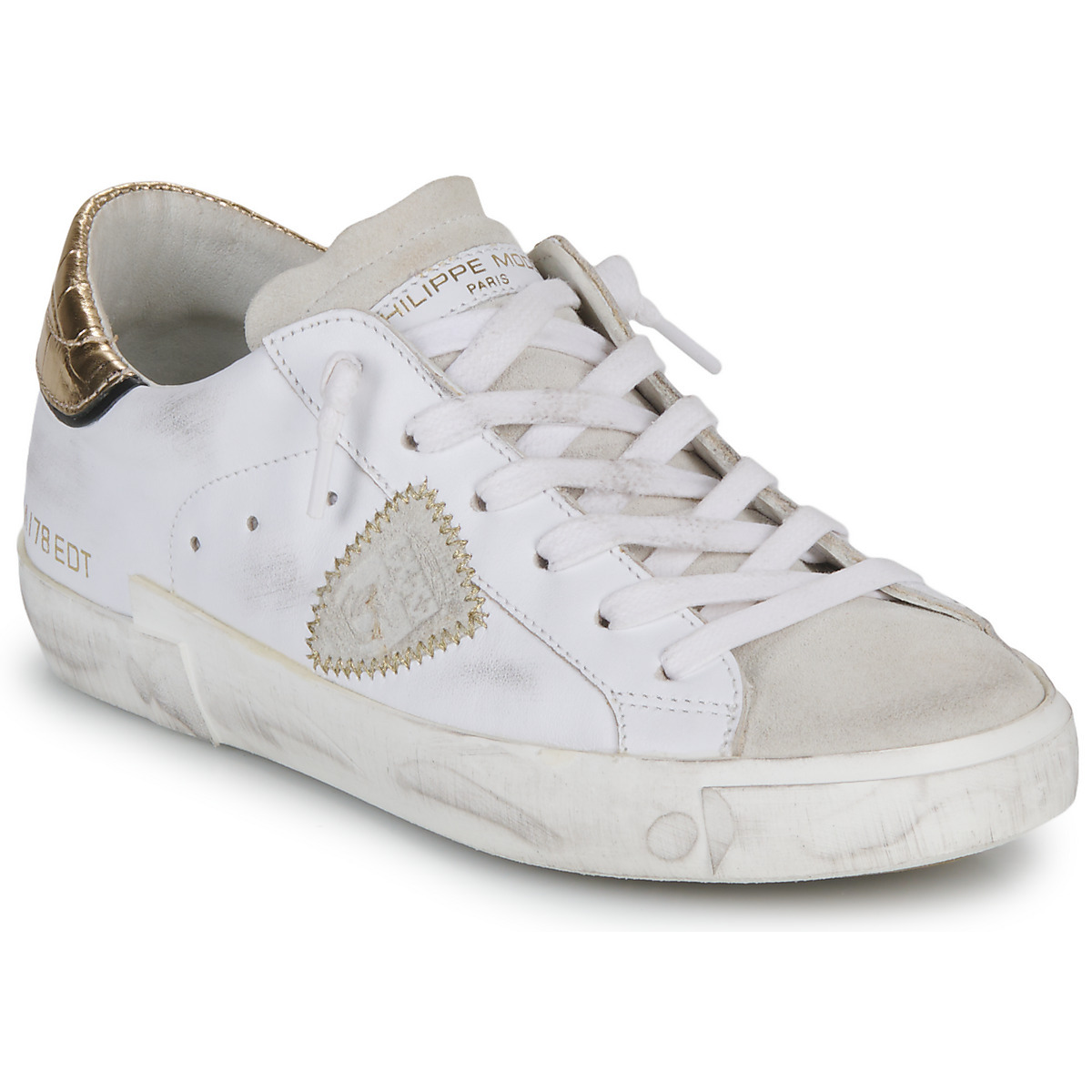 Philippe Model - White Lady Sneakers - Spartoo GOOFASH