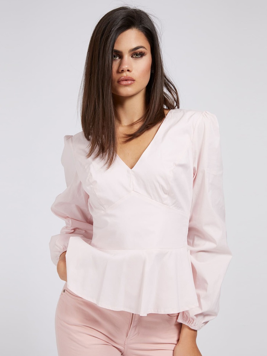 Pink Blouse by Guess GOOFASH
