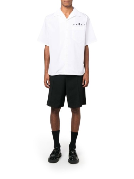Prada - Mens Short Sleeve Shirt White by Suitnegozi GOOFASH