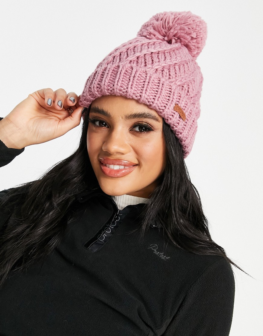 Protest - Pink Beanie for Woman by Asos GOOFASH