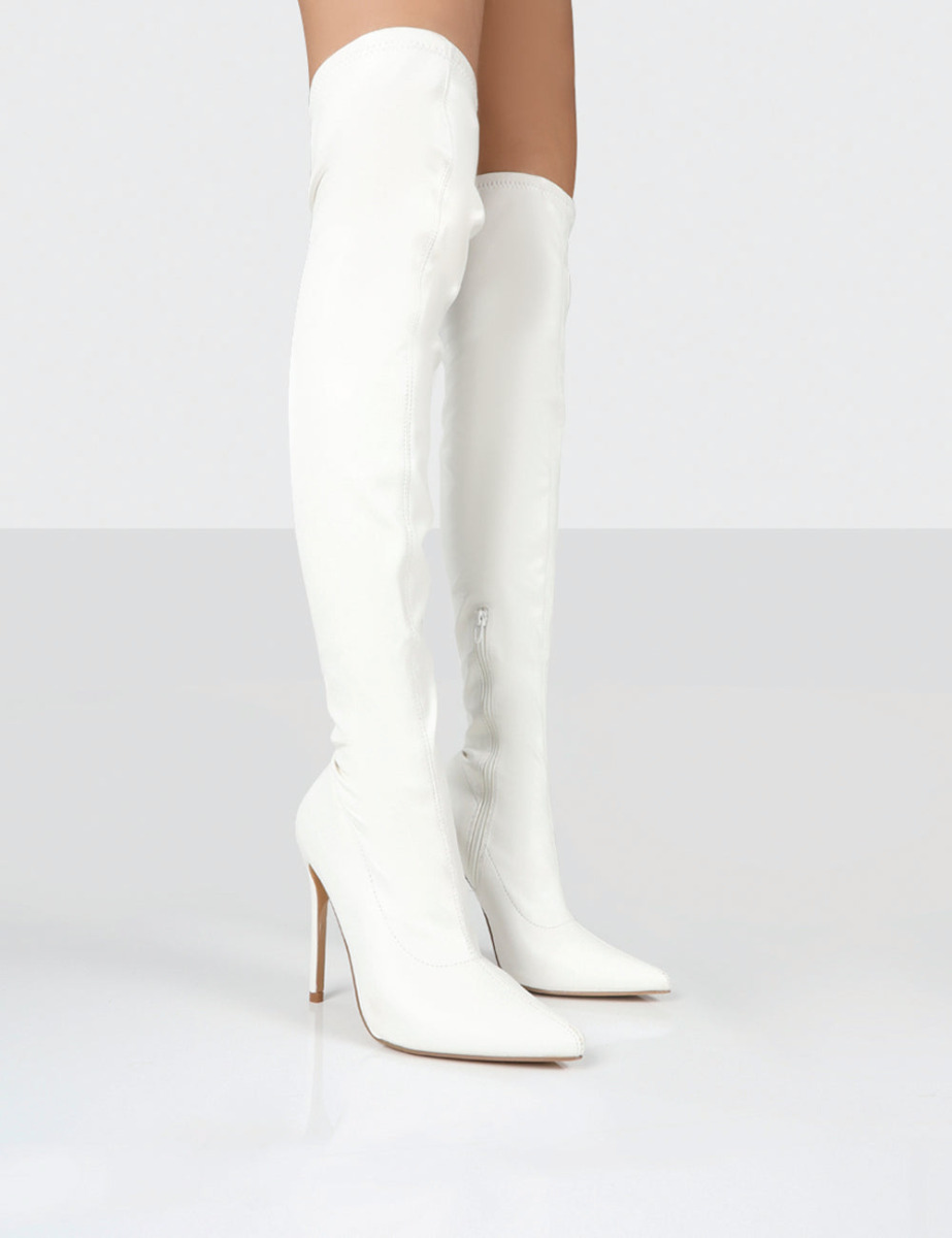 Public Desire - Woman Boots in White GOOFASH