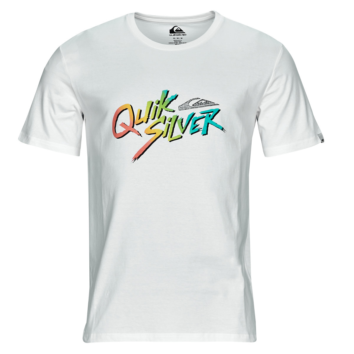 Quiksilver Mens T-Shirt in White from Spartoo GOOFASH