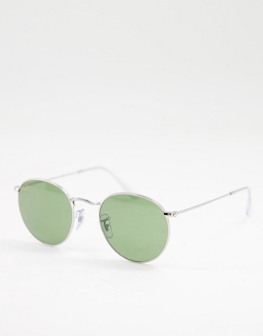 Ray Ban - Ladies Round Sunglasses in Gold by Asos GOOFASH