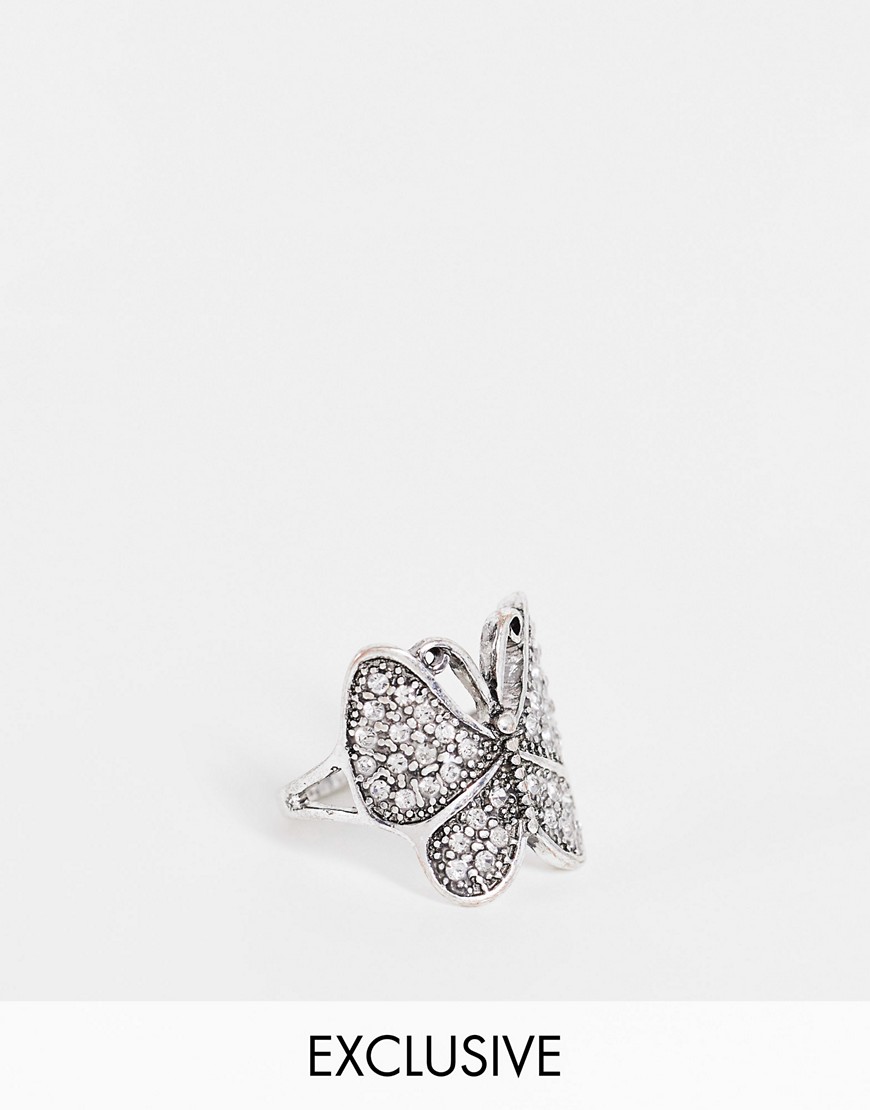 Reclaimed Vintage Lady Ring in Silver from Asos GOOFASH