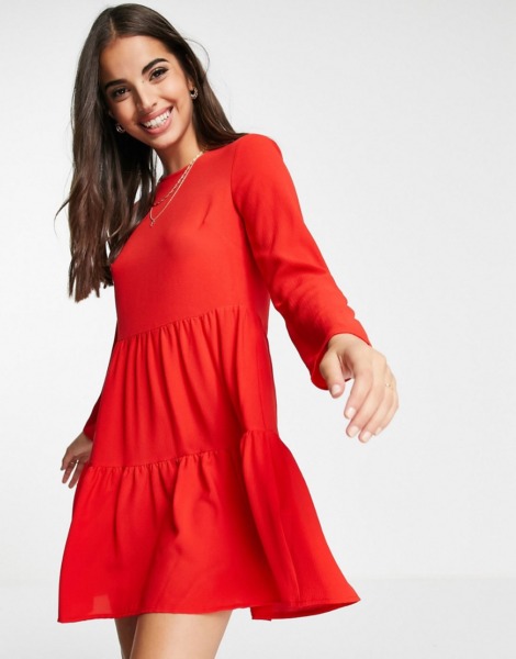 Red Mini Dress for Women by Asos GOOFASH