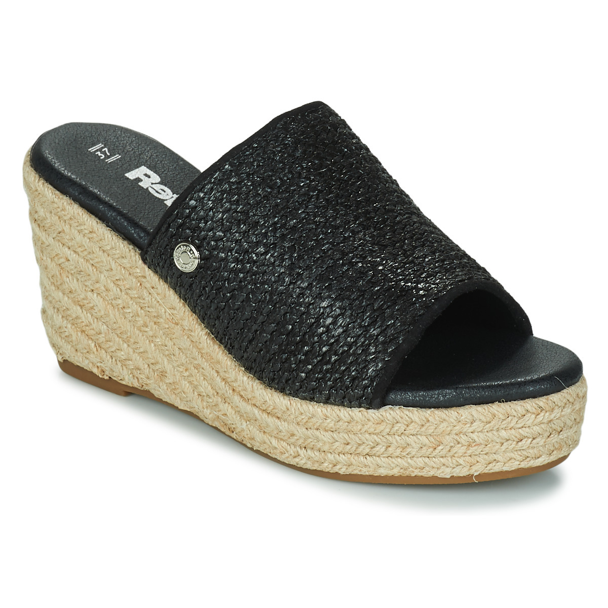 Refresh Slippers Black for Woman from Spartoo GOOFASH