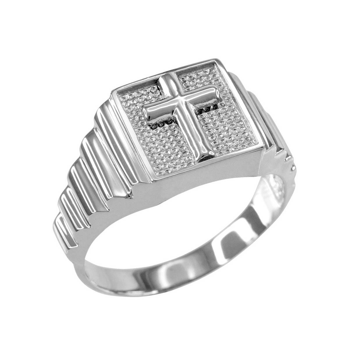 Ring White Gold Boutique Gent GOOFASH