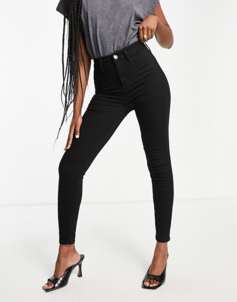 River Island - Skinny Jeans Black for Woman from Asos GOOFASH